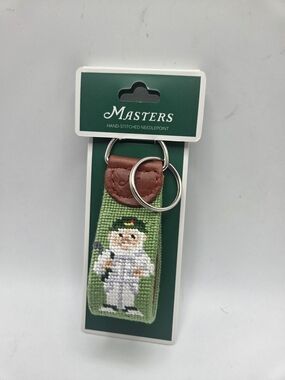 Masters  2026 Gnome Needlepoint Key Chain Key Fob